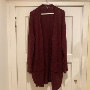 Swell Burgundy long sweater - size M